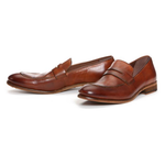 Donald J Pliner Zan Penny Loafers Tan Dipped Calf
