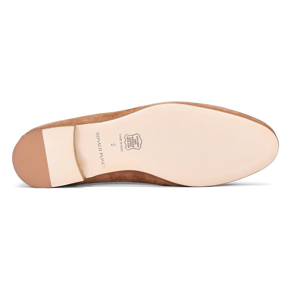 Donald Pliner Tender Suede Loafers Cognac