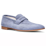 Donald Pliner Tender Suede Loafers Denim