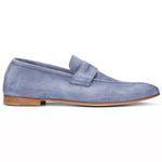Donald Pliner Tender Suede Loafers Denim