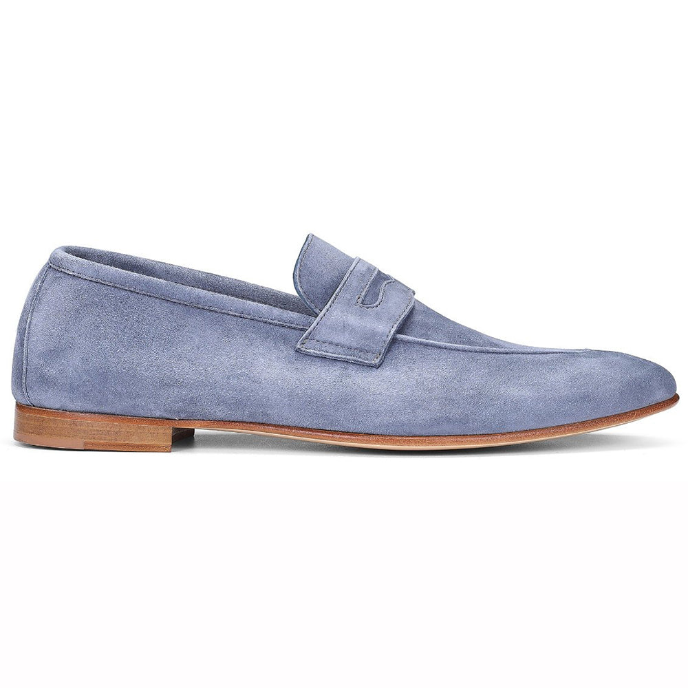 Donald Pliner Tender Suede Loafers Denim