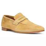 Donald Pliner Tender Suede Loafers Ochre