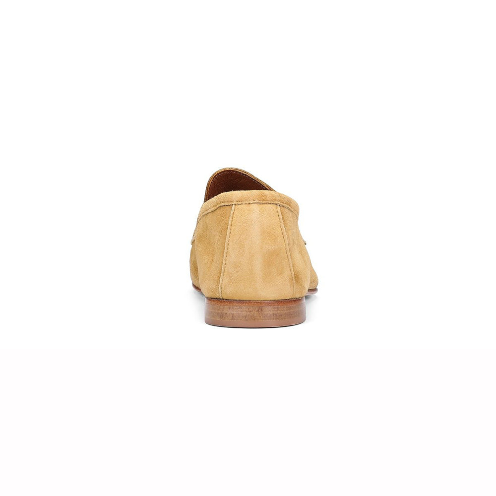 Donald Pliner Tender Suede Loafers Ochre