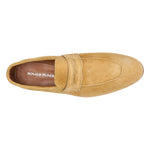 Donald Pliner Tender Suede Loafers Ochre