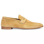 Donald Pliner Tender Suede Loafers Ochre