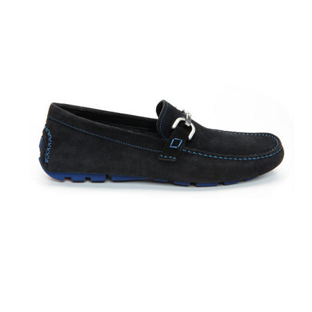 Donald Pliner Veeda 23 Suede Bit Driving Loafers Black