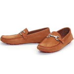 Donald Pliner Veeda Suede Bit Driving Loafers Tan