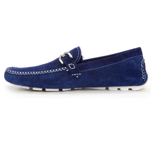 Donald J Pliner Veedasp Suede Bit Driving Shoes Indigo