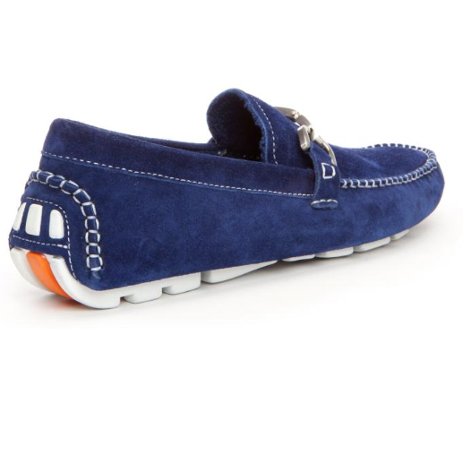 Donald J Pliner Veedasp Suede Bit Driving Shoes Indigo