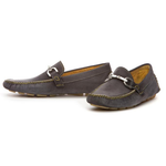 Donald J Pliner Veedasp Wash Suede Bit Driving Shoes Black