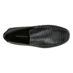 Donald Pliner Vildi Embossed Crocco Driver Black