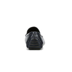 Donald Pliner Vildi Embossed Crocco Driver Navy