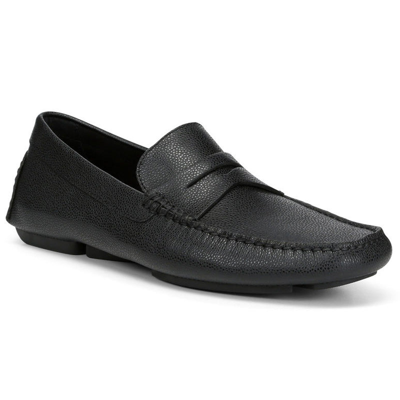 Donald Pliner Vinco Stingray Embossed Loafer Shoe Black