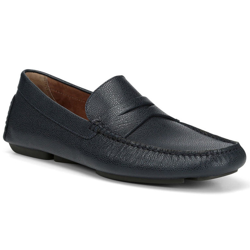 Donald Pliner Vinco Stingray Embossed Loafer Shoe Navy