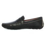 Donald J Pliner Vini Grained Calfskin Driving Shoes Black