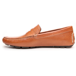 Donald J Pliner Vini Grained Calfskin Driving Shoes Brown