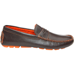 Donald Pliner Vinisp Grained Calfskin Driving Loafers Expresso