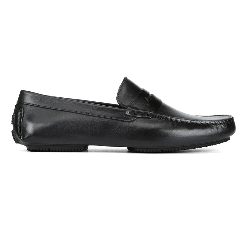 Donald Pliner Vione Calfskin Loafer Black