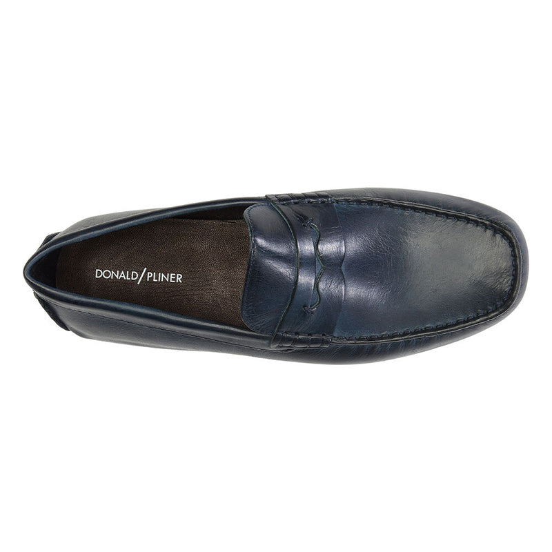 Donald Pliner Vione Calfskin Loafer Navy
