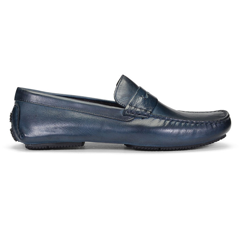 Donald Pliner Vione Calfskin Loafer Navy