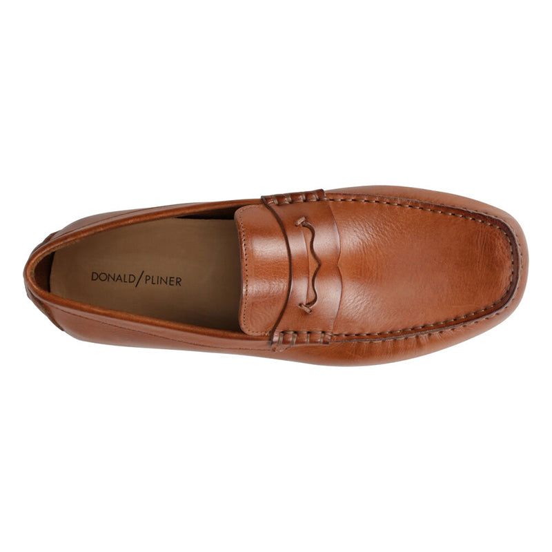 Donald Pliner Vione Calfskin Loafer Saddle