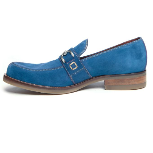 Donald J Pliner Yosha Wash Suede Bit Loafers Navy