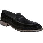 Donald Pliner Zvian UD Distressed Velvet Loafers Black