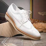 Calzoleria Toscana Dongo Calfskin Wingtip Derby White