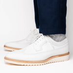 Calzoleria Toscana Dongo Calfskin Wingtip Derby White