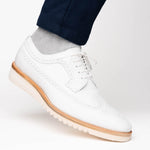 Calzoleria Toscana Dongo Calfskin Wingtip Derby White