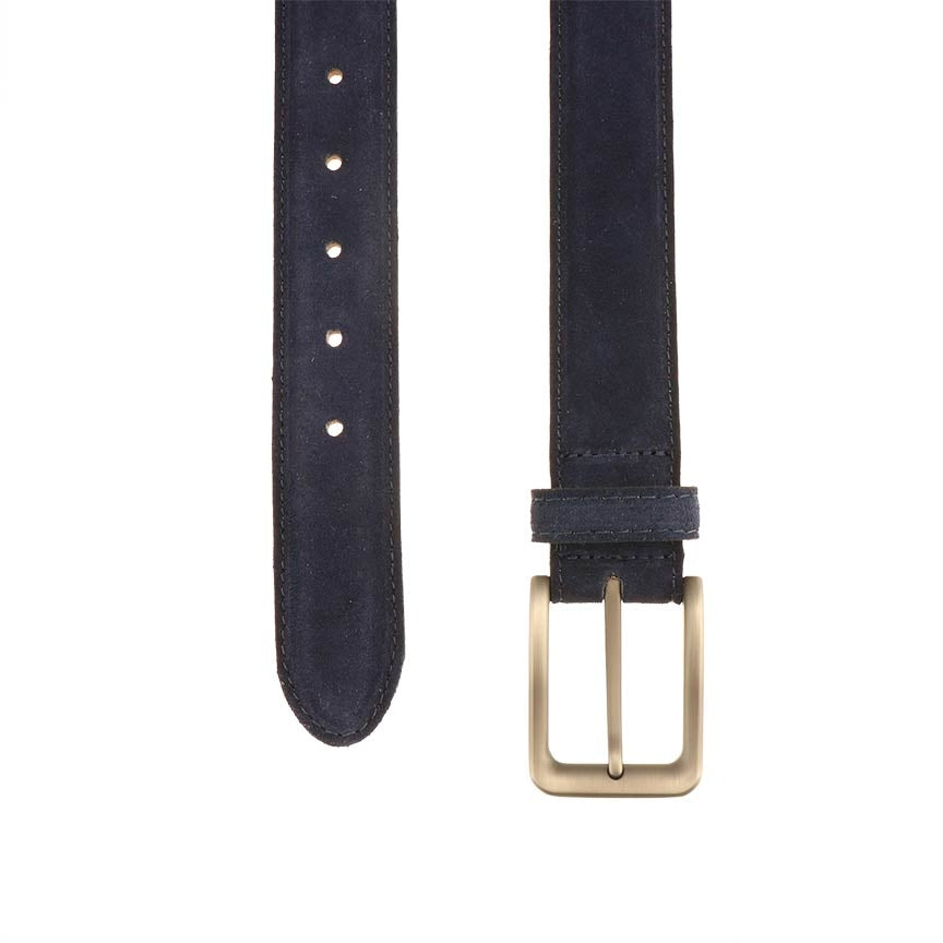 TB Phelps Kent Suede Belt Navy
