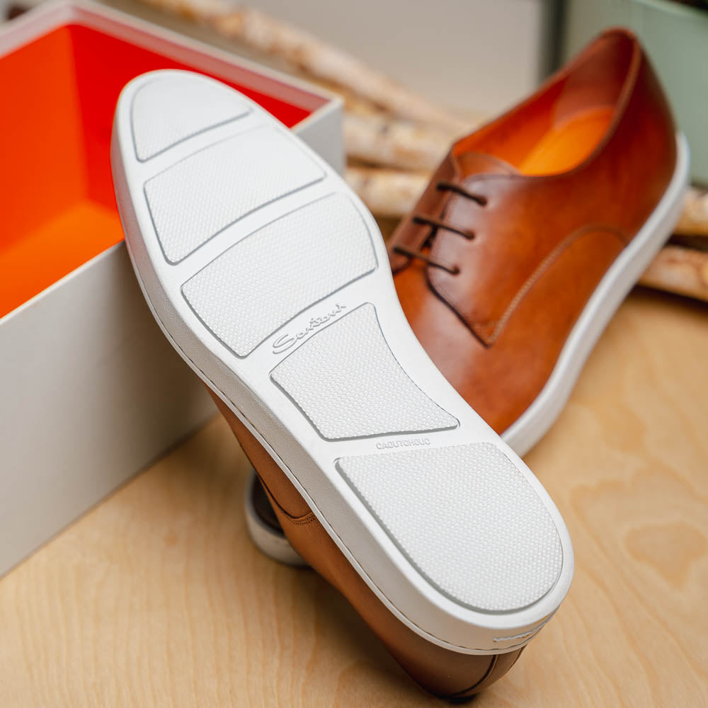 Santoni Doyle M5 Derby Sneaker Brown | MensDesignerShoe.com