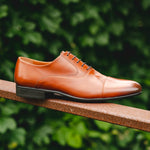 Moreschi Dublin Cap Toe Lace Up Shoes Brown