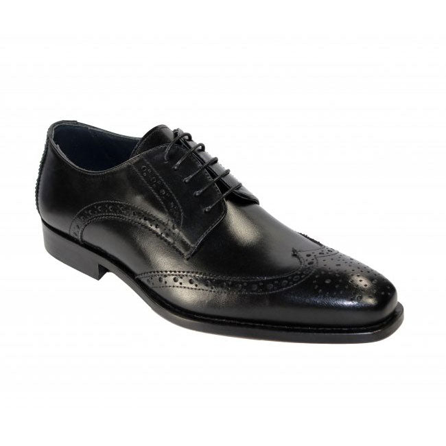 Duca by Matiste #209 Black Wingtip Shoes