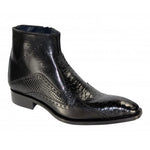 Duca Black Embossed Boots