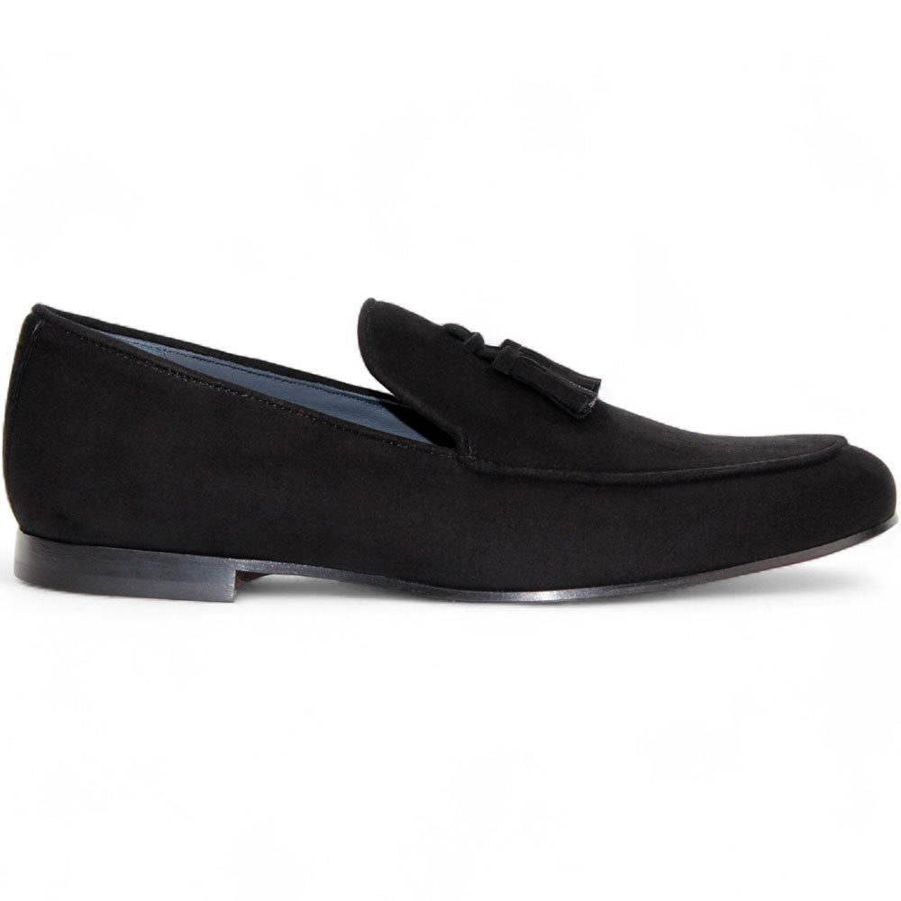 Duca by Matiste Anzio Genuine Suede Slip-on Shoes Black