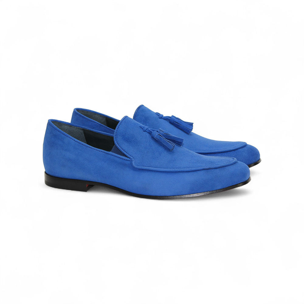 Duca by Matiste Anzio Genuine Suede Slip-on Shoes Saphire