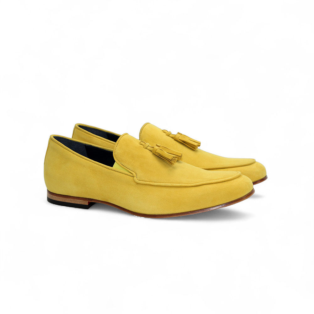 Duca by Matiste Anzio Genuine Suede Slip-on Shoes Yellow