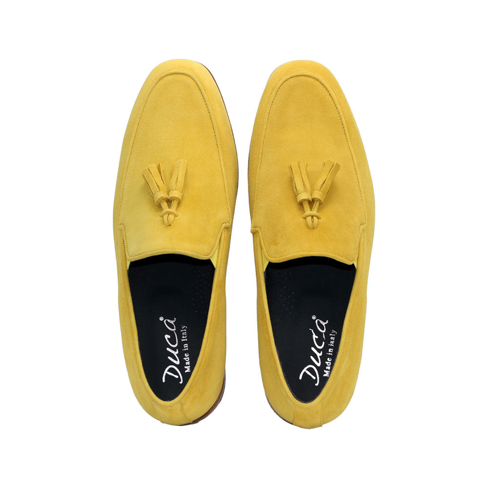 Duca by Matiste Anzio Genuine Suede Slip-on Shoes Yellow