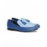 Duca by Matiste Anzio Leather/Suede Slip-on Shoes Blue/Light Blue