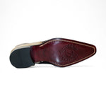 Duca by Matiste Aprilia Genuine Leather/ Embossed Croco Boots Burgundy / Antique Red