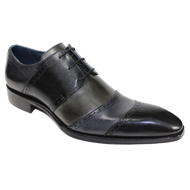 Duca by Matiste Asti Cap Toe Shoes Black Combo