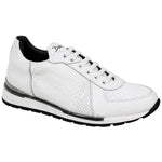Duca by Matiste Aurelia Calfskin / Anaconda Print Sneakers White