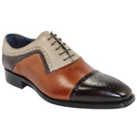 Duca by Matiste Bari Chocolate Combo Cap Toe Shoes