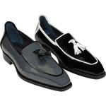 Duca by Matiste Fano Patent Leather Loafers Grey/ Black