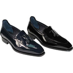 Duca by Matiste Fano Patent Leather Loafers Navy