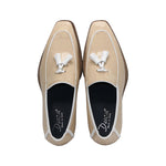 Duca by Matiste Fano Patent Leather Slip-on Shoes Beige/White