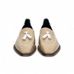 Duca by Matiste Fano Patent Leather Slip-on Shoes Beige/White
