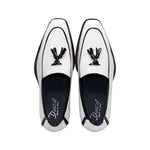Duca by Matiste Fano Patent Leather Slip-on Shoes White/Black