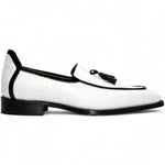 Duca by Matiste Fano Patent Leather Slip-on Shoes White/Black